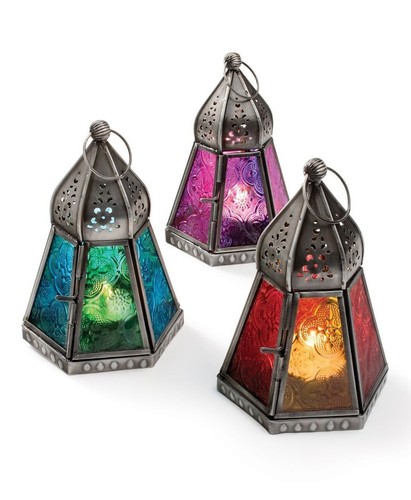 Moroccan lantern zinc finish - moroccan,