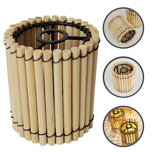 Small bamboo lamp shade - bamboo,