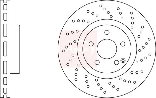 Brake disc front 330mm - disc,