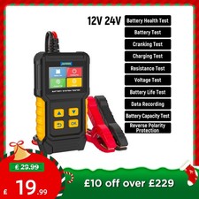 12V 24V Car Truck Battery Tester AGM GEL Lead Acid Battery Charging voltage Test