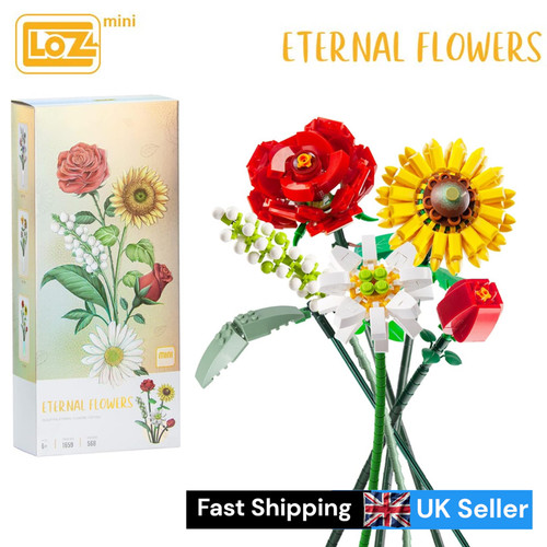 Loz brick flower bouquet - brick,
