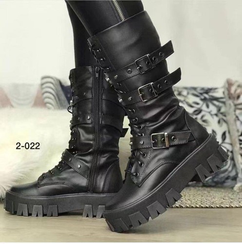 Biker boots shoes rider lace - biker,