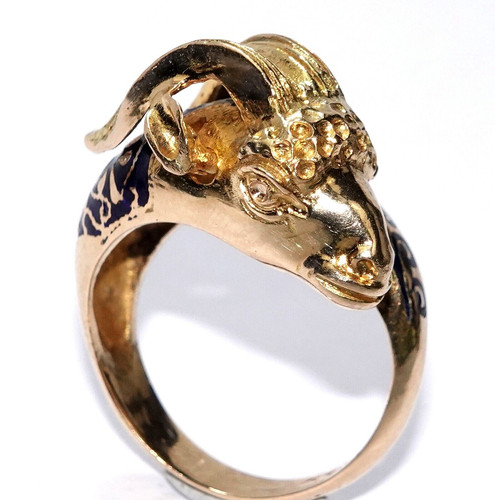 Ring gold capricorn 585 - gold, 585/14k