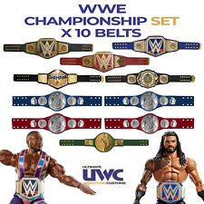 WWE Belts Full Custom Set x 10 for Mattel / Elite Figures