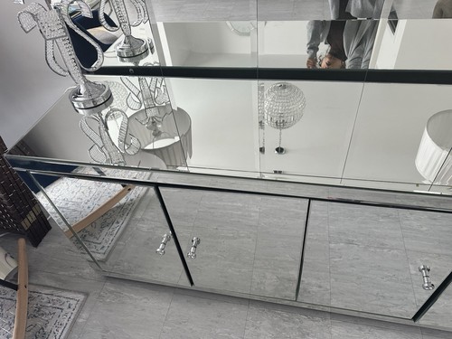 Mirror sideboard with double - sideboard,