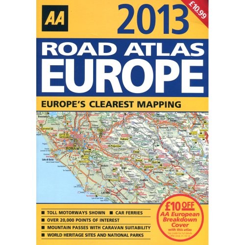 Europe road atlas map 2012 - atlas,