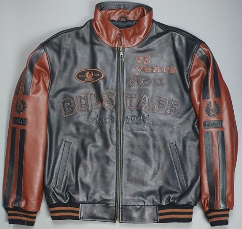 Belstaff leather varsity - belstaff,