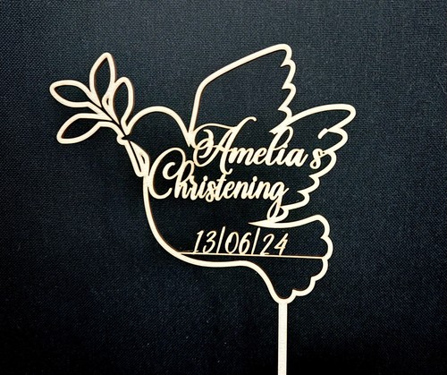 Christening cake topper - christening,
