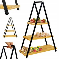 3-tier Wooden Bamboo Cake