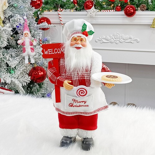 Chef santa figurines christmas - chef,