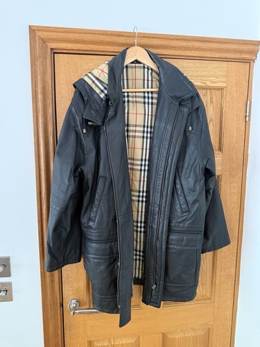 Burberry london black leather - london,