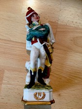 Vintage Hand Painted Parian Porcelain Napoleon Soldier Statue Art Figure No1