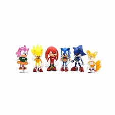 6X SONIC THE HEDGEHOG FIGURINES CAKE DECOR TOPPER ACTION FIGURE KIDS CHILD TOYS