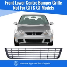 Fits VW Golf Mk5 Hatchback 2004-2008 Front Lower Centre Bumper Grille
