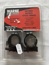 Warne QD 30mm Rings Medium for