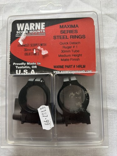 Warne 30mm rings medium for - warne, qd