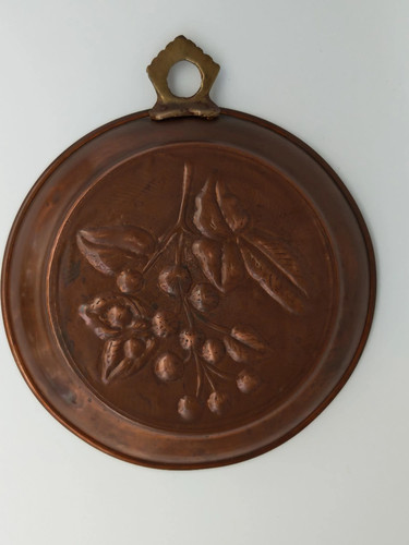 Vintage copper jelly - mold, 22cm
