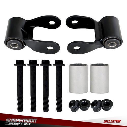 2pc rear leaf - spring, shackle