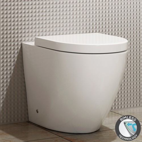 Elva back wall toilet - to, round