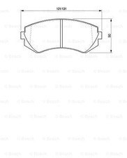 0 986 424 489 BOSCH BRAKE PAD
