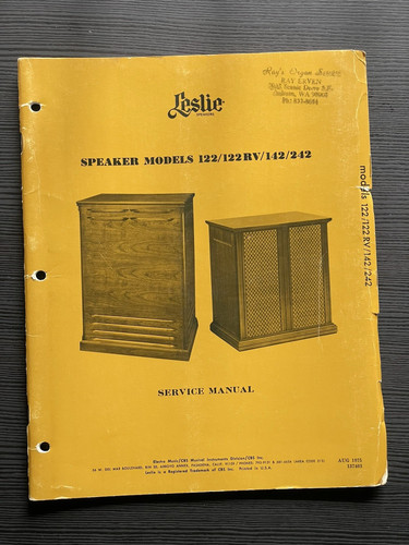 Vintage leslie speaker 122 - vintage,