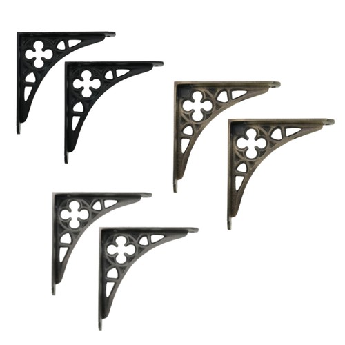 Shelf bracket pair gothic - pair, of
