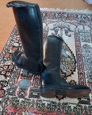 Vintage handmade leather black