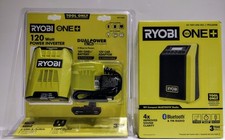 Ryobi 18V Bluetooth Radio PCL600B & Ryobi Inverter RYi120A Hurricane Essential 