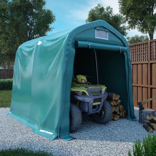 Pvc garage tent - pvc, green