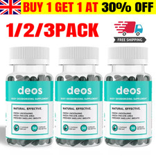 1-3 Bottles DEOS Internal Deodorant Supplement – Full Body Deodorizer 30Caps