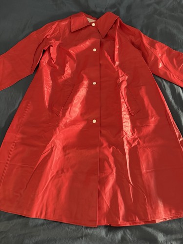 Vintage rubber coat rain - coat,
