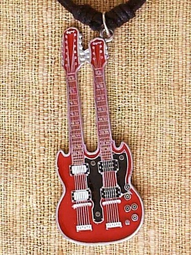 P0154 red enamel twin neck - =,