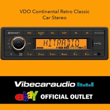 VDO Continental Retro Classic Car Stereo Bluetooth DAB+ USB Tuner Radio BNIB