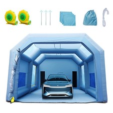 Uimoso Inflatable Spray Booth Car Paint Tent 33x20x13ft Filter System 2 Blowers