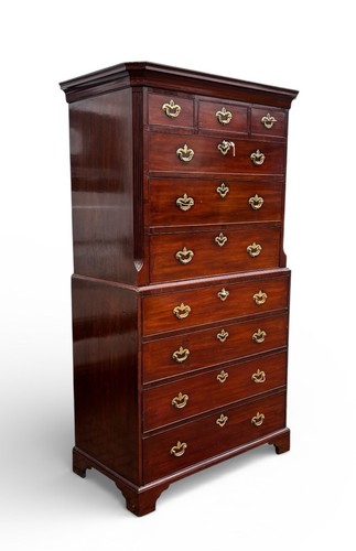 George mahogany chest - mahogany,