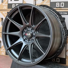 XXR 527 18" x 8.75J ET35 5x100 5x114.3 FLAT GUNMETAL, SINGLE WHEEL ONLY