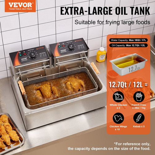 Commercial deep fryer - fryer, 17l