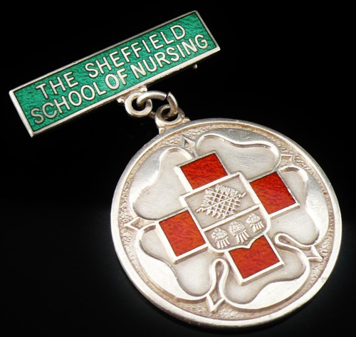 Sterling silver nursing badge - sterling,