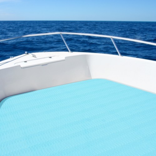 Boat flooring mat - mat, blue
