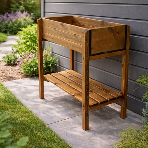Herb garden planter elevated - planter,