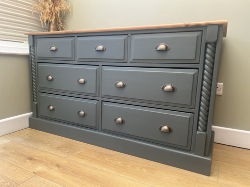Solid pine part painted large - pine/part, painted~large