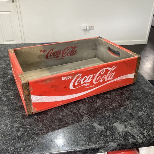 Coca cola red wooden - coca, crates