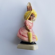Ceramic Beatrix Potter Mrs Rabbit Figurine Artone Staffordshire England Vintage