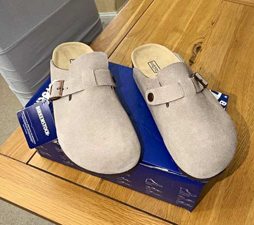 Birkenstock men grey suede - birkenstock, men's