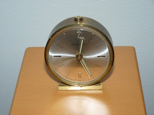 Vintage brass clock - vintage,