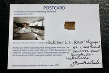 WHITE STAR LINE RMS OLYMPIC GRAND STAIRCASE WINDOW ADAM GREEN PAINT SAMPLE #1