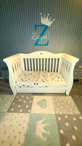 Boori royale white sleigh - boori, cot