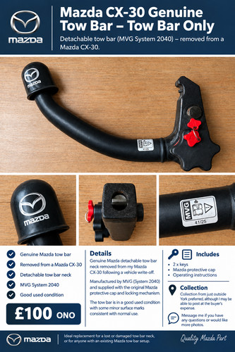 Genuine mazda detachable - cx-30,