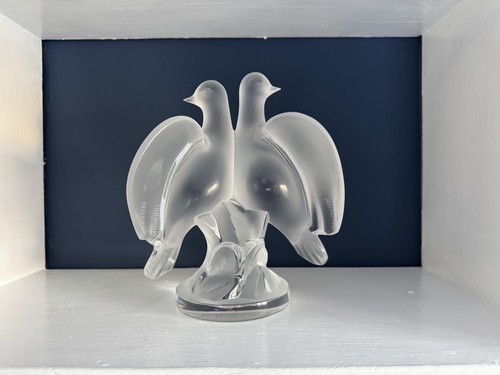 Lalique ariane doves crystal - lalique,