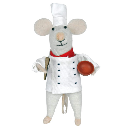 Felt chef mouse christmas - felt,